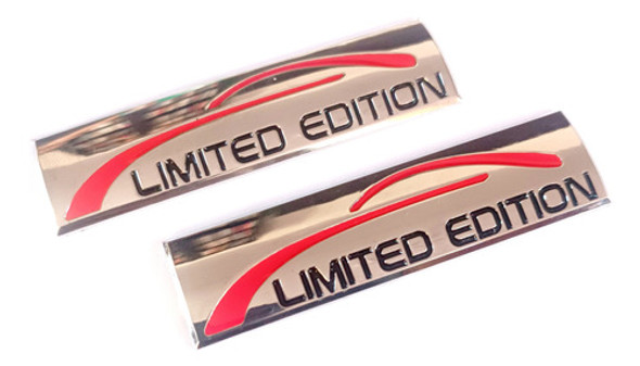 Par Emblemas Insignias Metálicos Limited Edition Lateral 1 Par Emblemas Insignias Metálicos Limited Edition Lateral 1