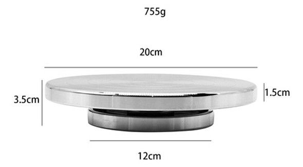 Roda De Escultura Plataforma Giratória Pintura 20cmx12cm 1 Roda De Escultura Plataforma Giratória Pintura 20cmx12cm 1