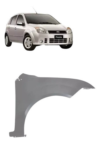 Guardabarro Ford Fiesta 2007 A 2010 Derecho 0