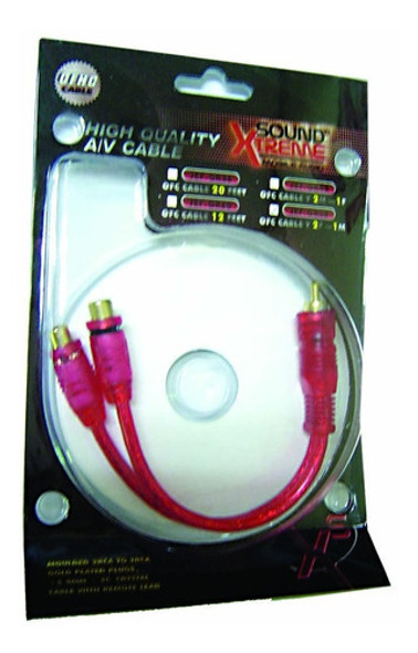 Cable Divisor Rca 1 Macho A 2 Hembras Audio Car Jefgr50 1