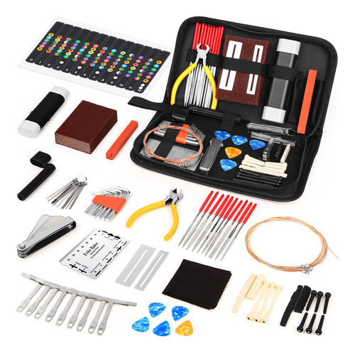 72pcs Kit De Herramientas De Guitarra Reparación Accesorios 0