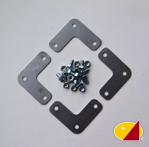 Kit 100 Tornillos Y Tuercas + 24 Escuadras 1