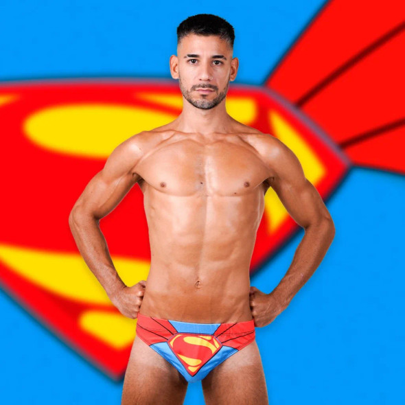 Kaiba Underwear Slip Sublimado – Superman Print, Comfortable Fit, Soft Fabric, Fun & Unique Design