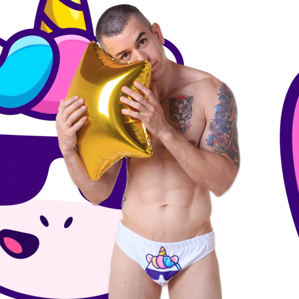 Kaiba Underwear Slip Sublimado – Unicornio, Comfortable Fit, Soft Fabric, Fun & Unique Design