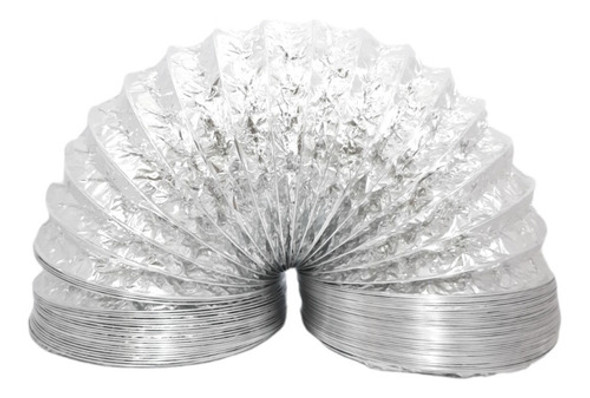 Duto Flexível Aluminizado 6 Polegadas / 150mm Rolo 6mts Tubo 1