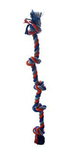 Juguete Perro Mascota Soga Cuerda 5 Nudos 570mm Microcentro 1
