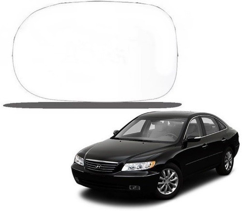Lente Espelho Retrovisor Azera 08a11  Esq C/base Universal 0