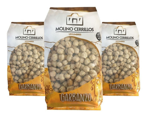 Garbanzo Legumbres Libre De Gluten Molino Cerrillos 500gr X3 0
