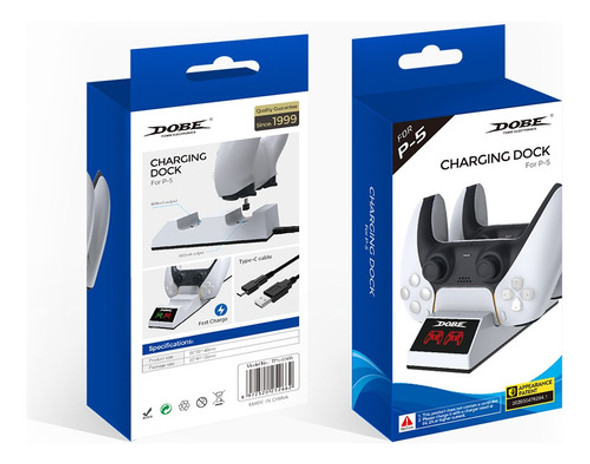 Base Carga Para Joystick Playstation 5 , Led , Carga Rápida 0