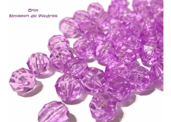 Perlas Facetadas Acrilico X500 Unidades 8mm 1 Perlas Facetadas Acrilico X500 Unidades 8mm 1