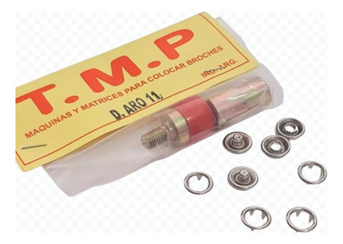 Broche Doble Aro Eberle 11 Mm X 200u + Matriz Tmp 0