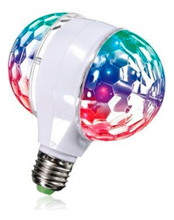 Lampara De Disco Doble Con Movimiento Y Luces Rgb 1
