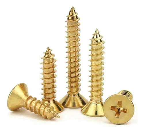 Tornillo Autoperforante 4x50 Mm Zincado Amarillo 0