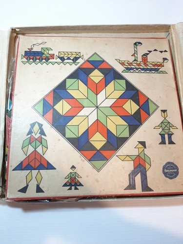 Antiguo Juego Rompecabezas Con Fichas Originales Ro 1509 0
