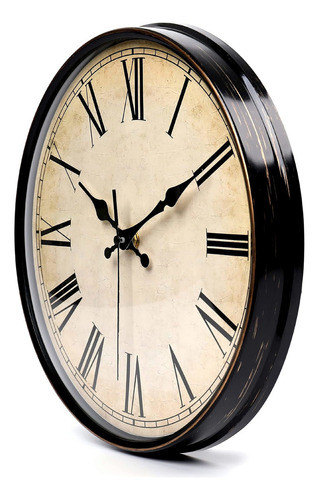 Yesland - Reloj De Pared De 11.0in, Silencioso, Diseo Retro 1