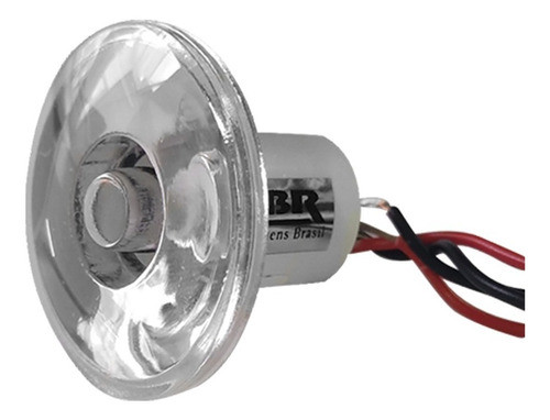 Luz De Cortesia Cremona Led Branco Quente Redonda 12v 0