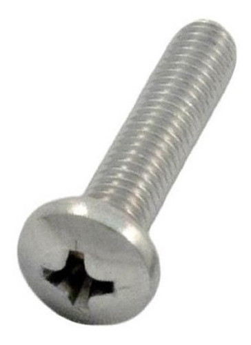 Tornillo Zincado Cabeza Fijadora Phillips M4x8 Pack X100u 0