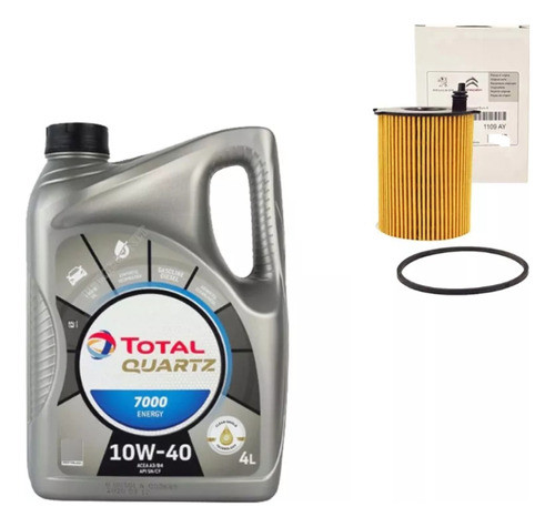 Filtro Aceite Orig + 10w40 Peugeot 207 Compact 1.4 Hdi 11-16 0