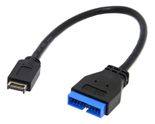 Cabo De Extensão Usb31 De 20 Pinos Fêmea Para Usb 30 Macho 0