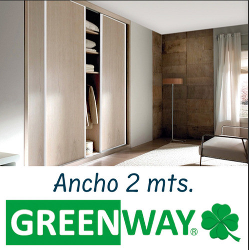 Kit  Frente De Placard 2 Mts Greenway Galway Color Peltre 1