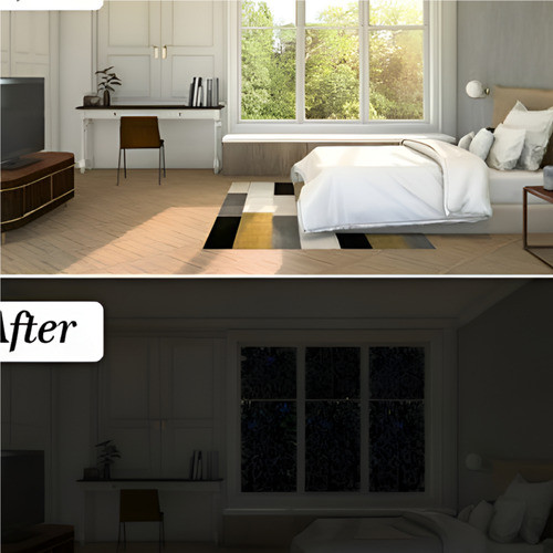 Pelicula Decorativa P/ Privacidad 0.60m X 2m Blackout Tulip 1