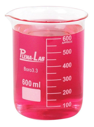 20 Copo Becker 100ml De Vidro Forma Baixa Bequer 0