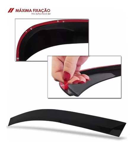 Calha Chuva Fiat Toro 4 Portas 2016 2017 2018 2019 2020 2021 1