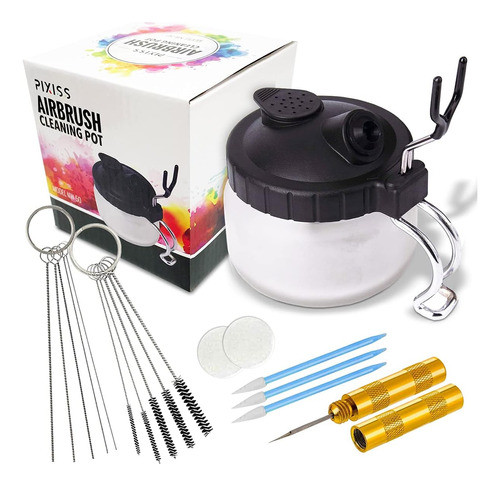 Kit De Limpieza Para Aerógrafo Con Agujas Y Cepillos De 5 Pi 0