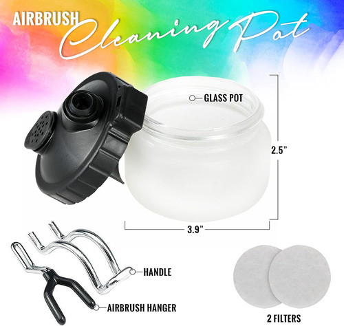 Kit De Limpieza Para Aerógrafo Con Agujas Y Cepillos De 5 Pi 1