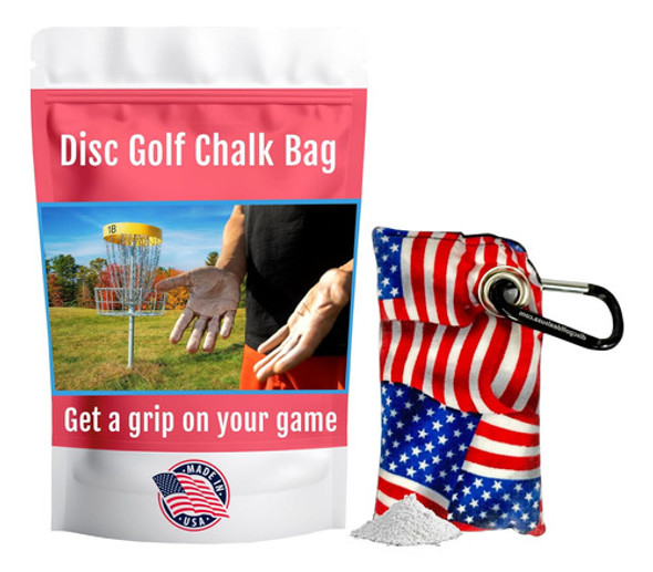 Bolsa De Tiza Para Disc Golf Con Mosquetón, Mejora El Agarre 0