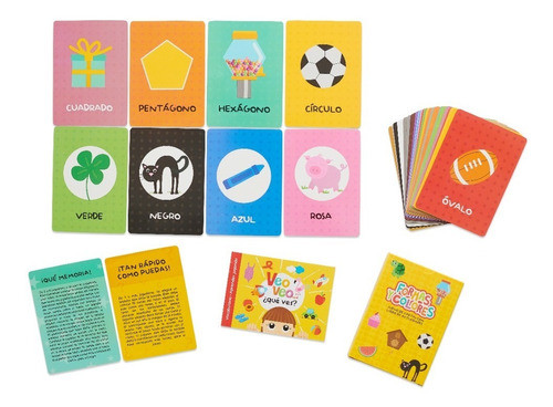 Juego De Cartas Didácticas Con Actividades Formas Y Colores 1