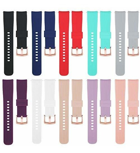 Techmico - Correa De Silicona Para Reloj Galaxy De 10 Colore 1