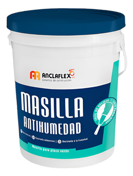 Masilla Antihumedad Anclaflex Especial P/ Placa Verde X 7kg 0