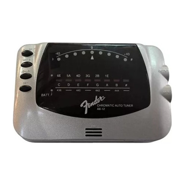 Fender Afinador Ax-12, Afinador Cromático Plata 0