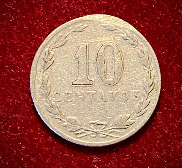 Moneda 10 Centavos Argentina 1937 Cuproniquel 1