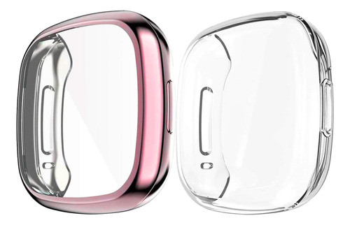 [2-pack] Aladrs Funda Protectora Pantalla Con Fitbit Sense Y 0