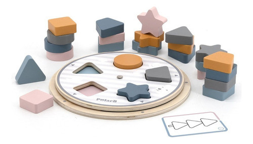 Juego De Encastre - Madera - Juego Didáctico - Polar B 0