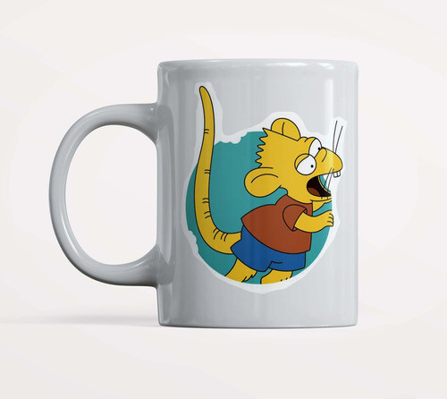 Taza Cerámica Bart Niño Rata 0