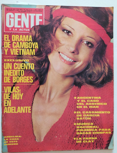 Revista Gente Un Cuento Inedito De Borges 1975 Vilas 0