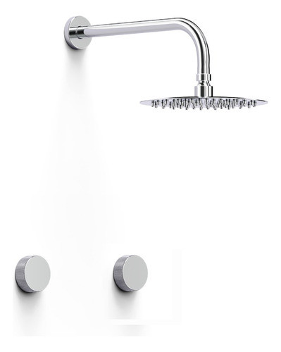 Griferia Hidromet Texture Cromo Ducha Embutir S/t 0