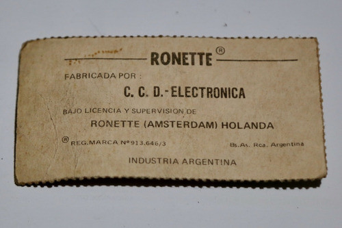 Pua Original Ronette Sa-075 Bf40 Sa75 Sa-100 Pe-20 Winco 1