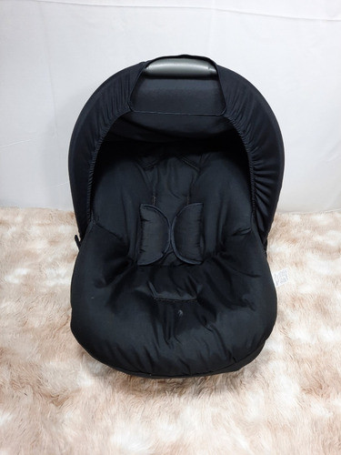Capa De Bebê Conforto + Capota + Prot. De Cinto Preto 1