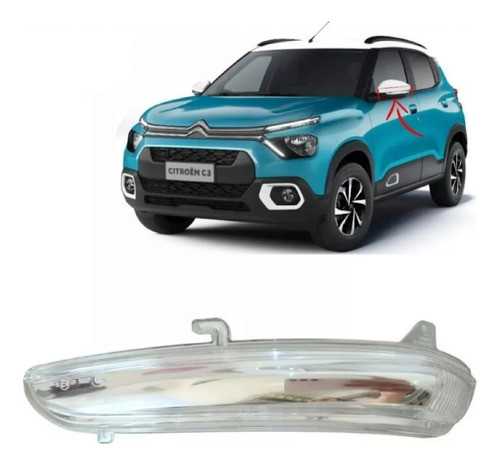 Pisca Seta Retrovisor Citroen C3 2023 Original Lado Esquerdo 0