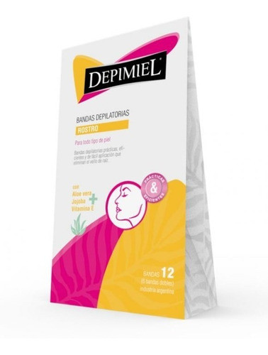 Kit Bandas Depilatorias Descartables Rostro Depimiel 3 Cajas 1