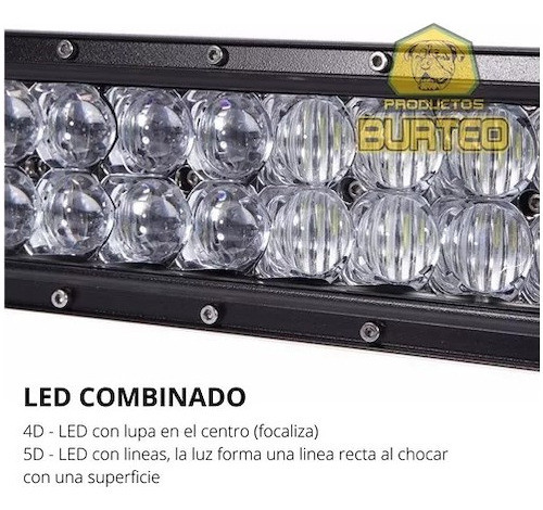 Barra Led 180 W Recta 60 Led 81cm  Con Lupa 1