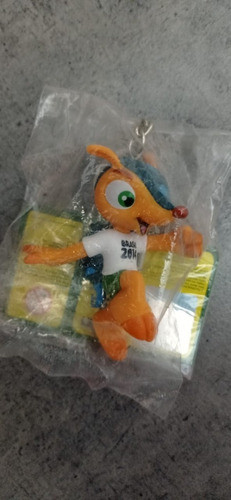 Llavero Oficial Fifa Mascota Mundial Brasil 2014 Fuleco 0