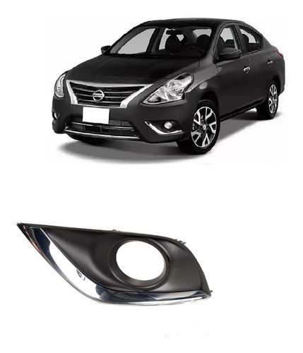 Moldura Milha Nissan Versa 2015 2016 2017 2018 2019 2020 Le 0