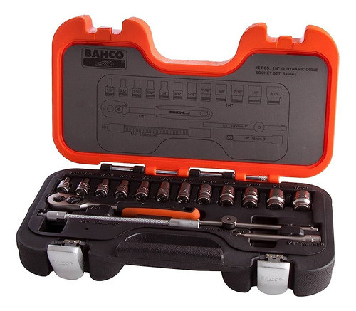 Juego De Tubos Bahco Enc 1/4 En Pulgada 16 Piezas S160af 0