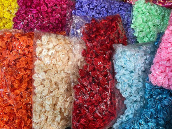 1000 Flores Rococo Raso 10 A 13mm. Un Color!! Oferta! 0