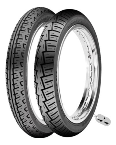 Kit Par Pneu Winner Maggion 80/100-14 E 60/100-17 + 2 Bicos 0
